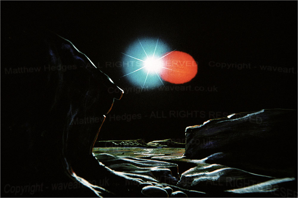 Space Painting in gouache.