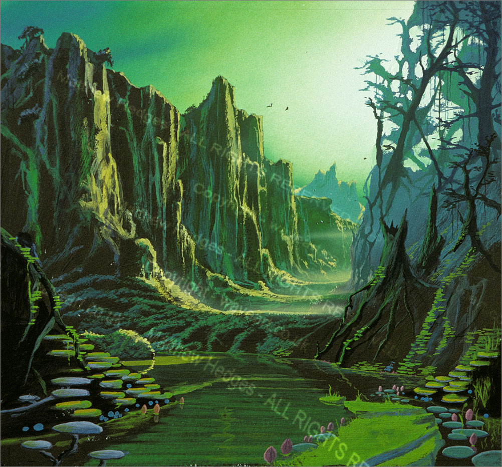 Space Painting in gouache.