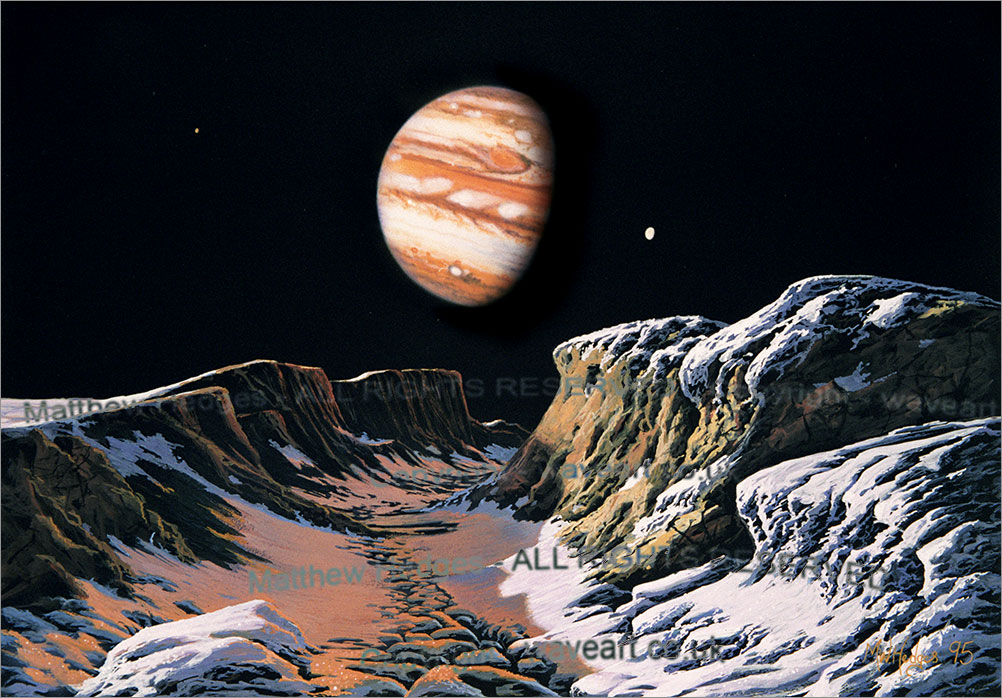 Space Painting in gouache.