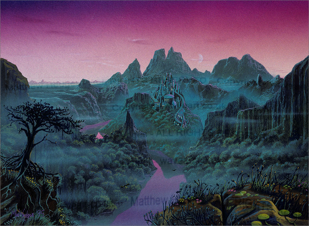 Space Painting in gouache.