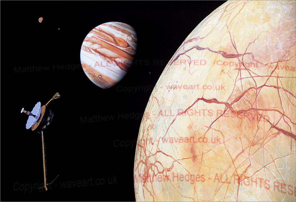 Space Painting in gouache.