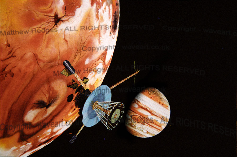 Space Painting in gouache.