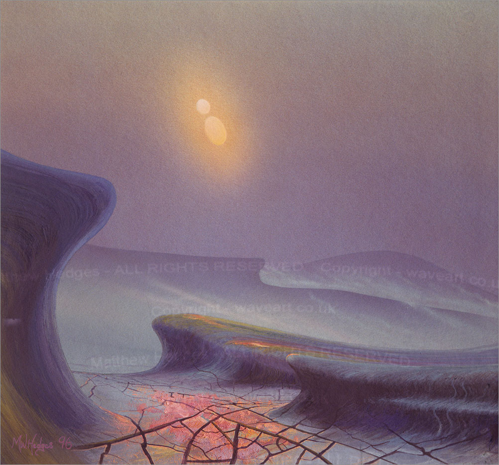 Space Painting in gouache.