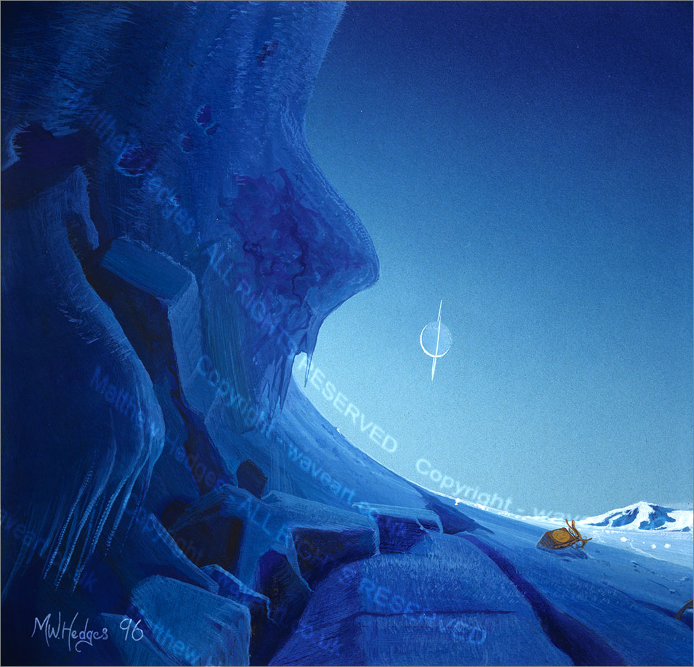 Space Painting in gouache.