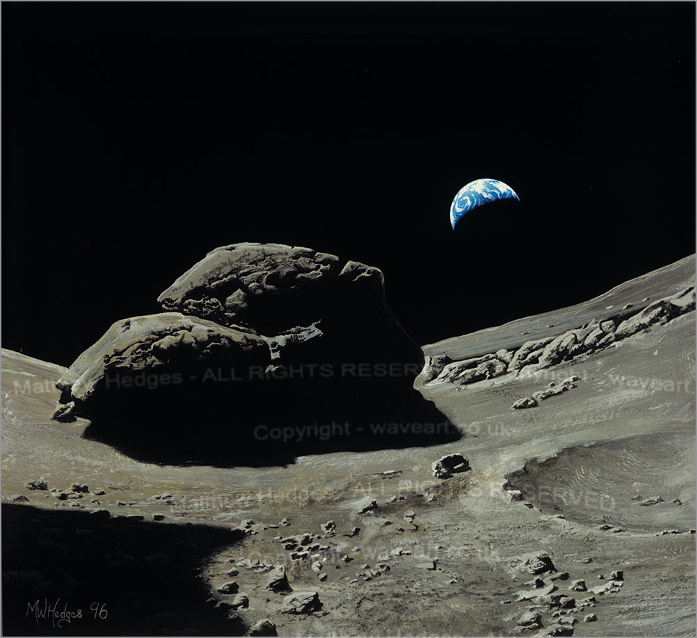 Space Painting in gouache.