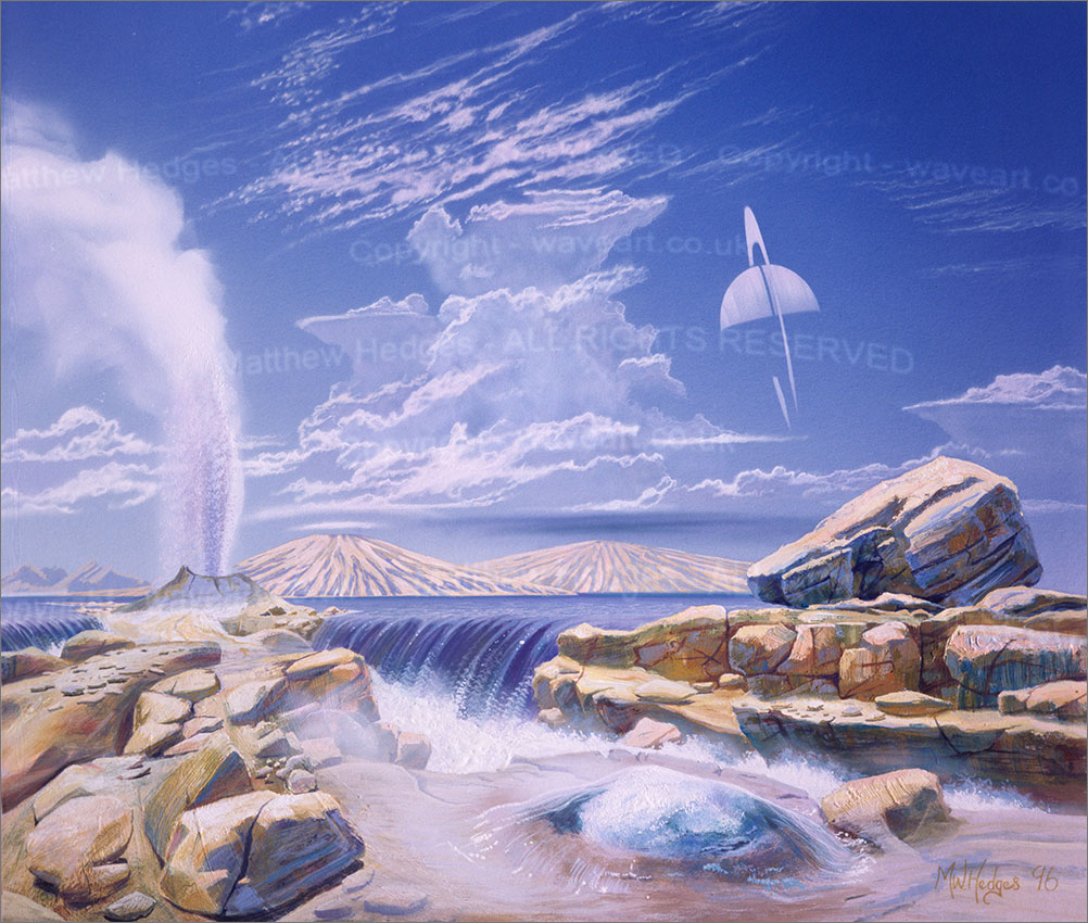 Space Painting in gouache.