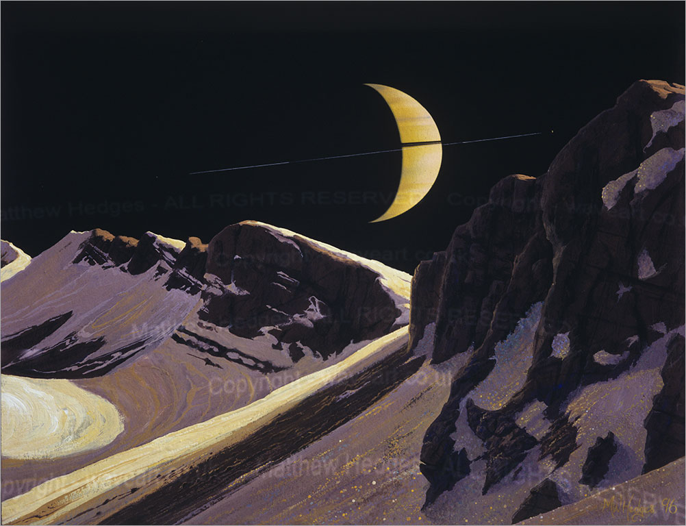 Space Painting in gouache.