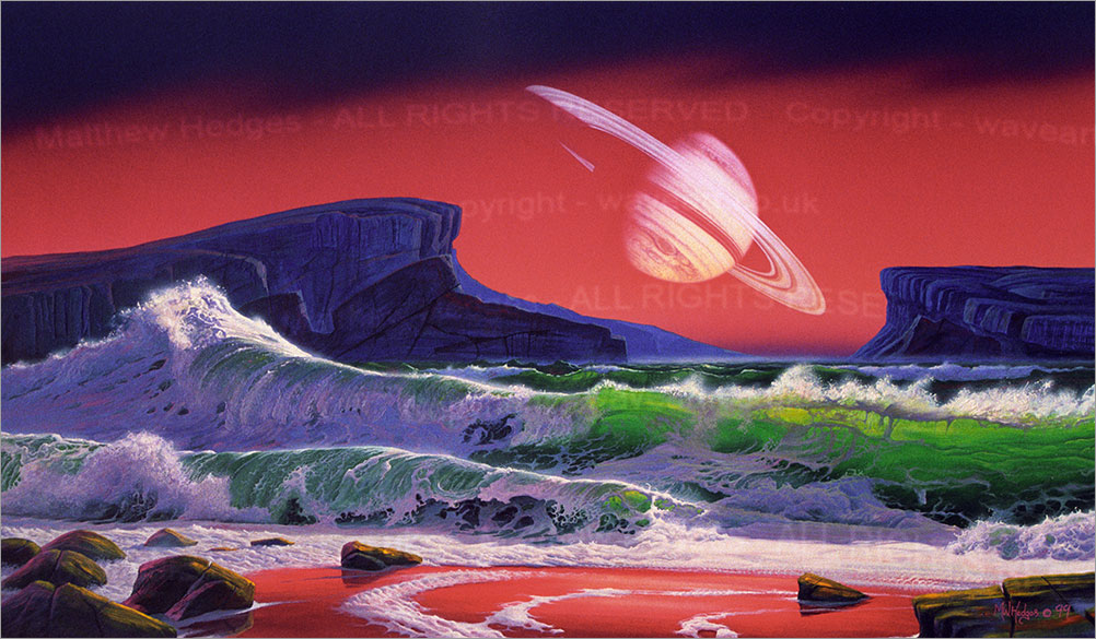 Space Painting in gouache.