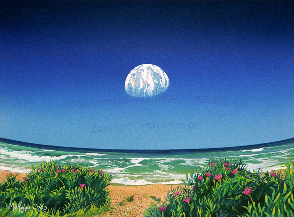 Space Painting in gouache.