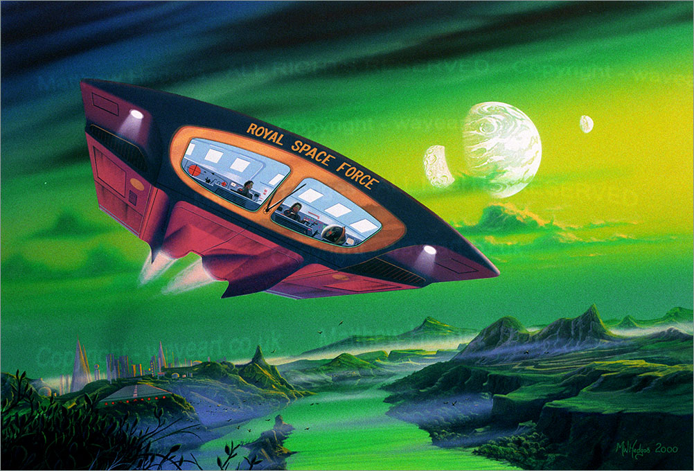 Space Painting in gouache.